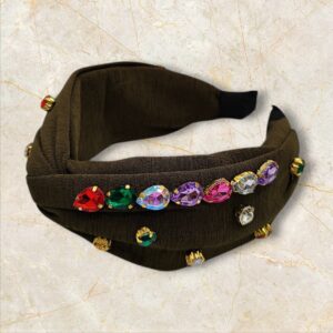 Αξεσουάρ Μαλλιών Πολύχρωμη Στέκα με Κρύσταλλα