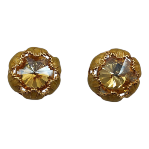 Σκουλαρίκια Vintage με Κρύσταλλο (Bronze)