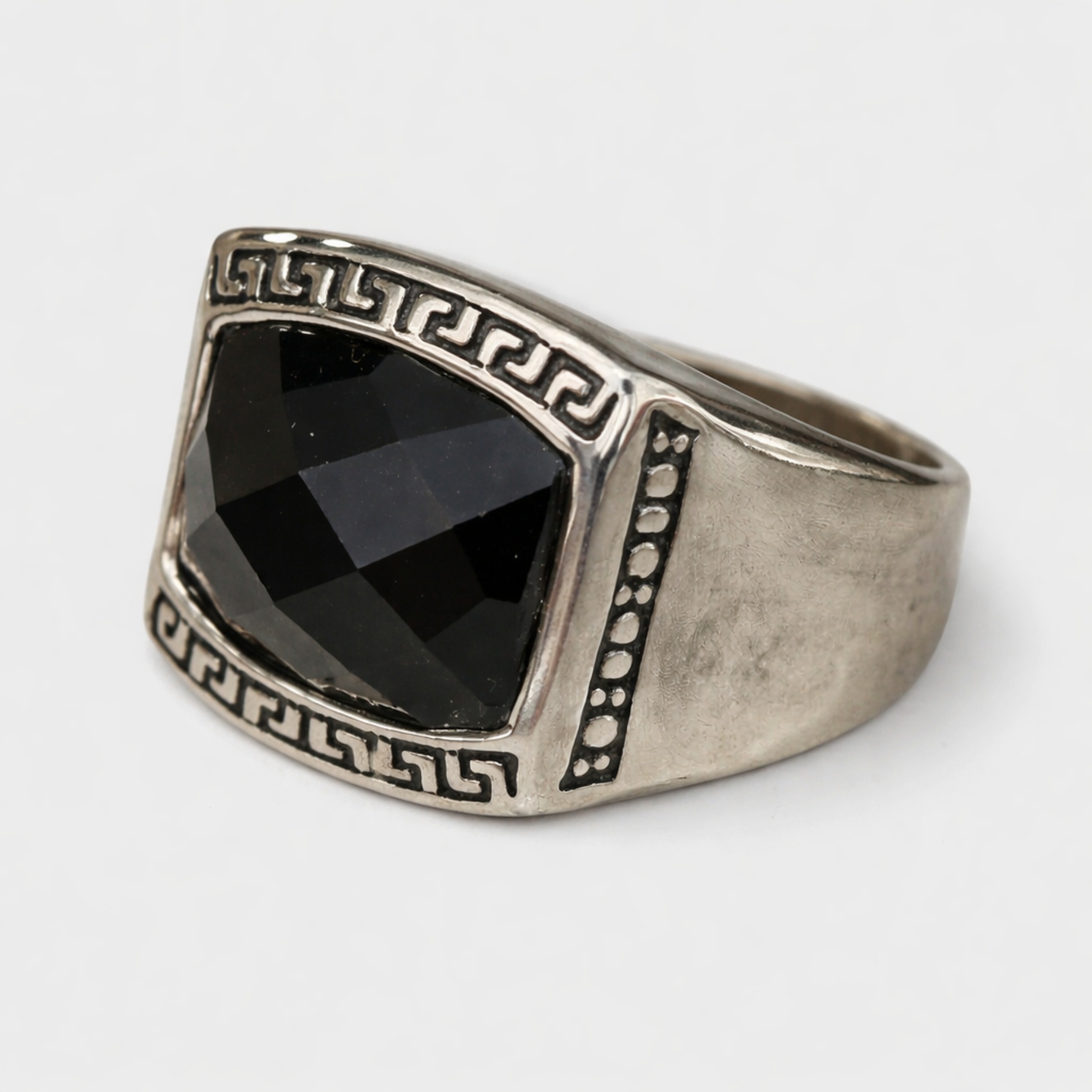 Δαχτυλίδι Black Onyx Classic – Ανδρικό Ατσάλινο Δαχτυλίδι
