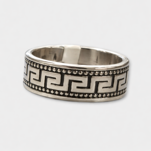 Δαχτυλίδι Δαχτυλίδι Greek Key Heritage – Ανδρικό Ατσάλινο Δαχτυλίδι