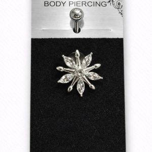 Piercing Αφαλού Flower Crystal